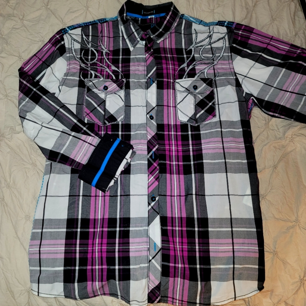 Roar Signature Embroidered Cotton Shirt